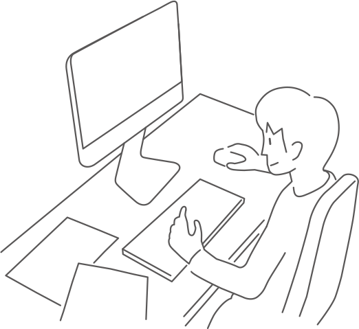 ③デザイン作業イラスト